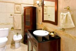 A remodeled bathroom in a Decatur, IL home.