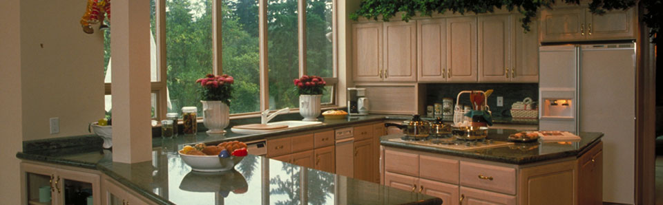 A remodeled kitchen in a Clinton, IL home.